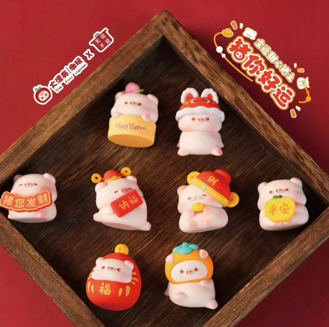 

New Style Magnetic Fridge Magnet Piggy Piggy Lucky Sweet Heart Mini Blind Box Toy Trendy Collectible Souvenir Gift