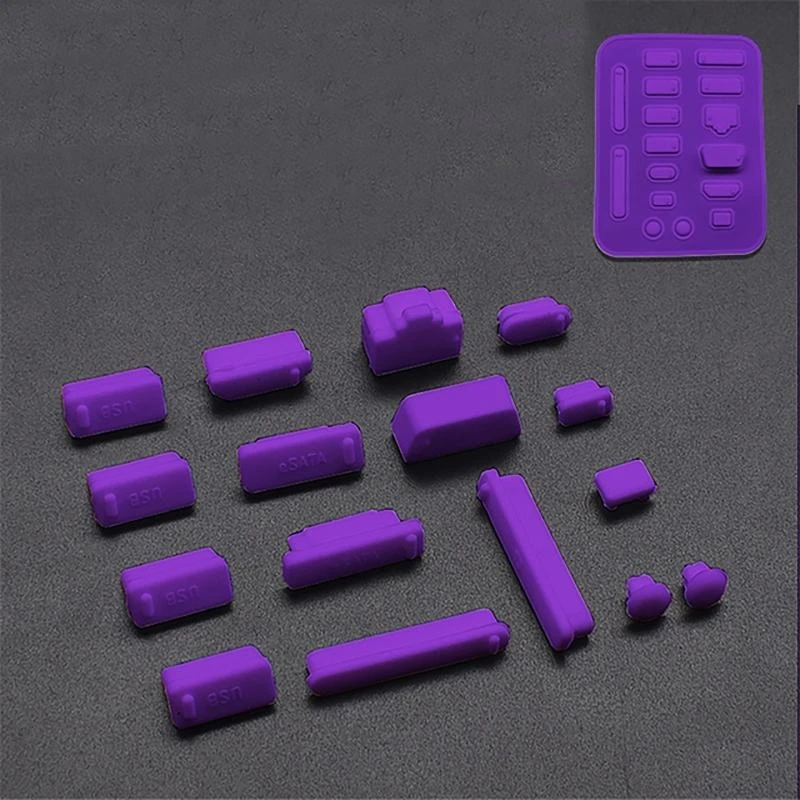 W89C 16 pezzi Protettore per cappuccio per coperchio antipolta per il Desktop Protecor