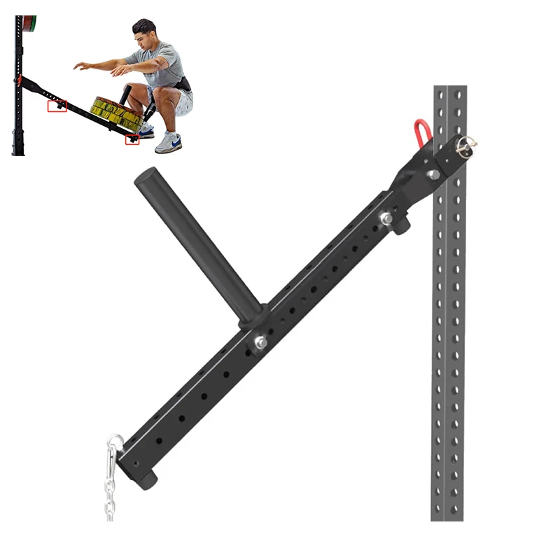 Multi Use Belt Squat Attachment,Adjustable Length Belt, Squat System, Squat Machine,Lever Lifting Belt,Lever Arms