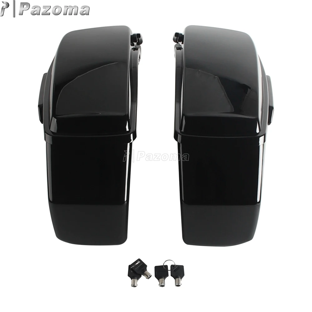 Motorcycle Hard Saddlebag With Red Reflector For Harley Touring Road Glide FLTRU FLTRXS Street Glide Road King Side Luggage Box