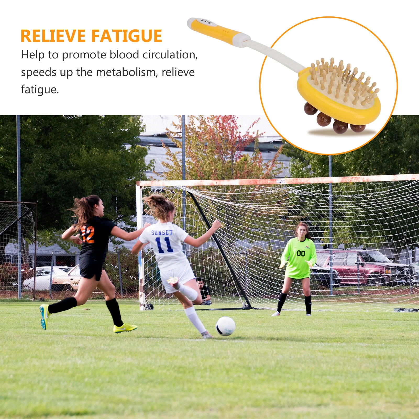 

1 шт., массажный молоток, портативная ударная палочка для облегчения боли в теле, ручной инструмент для расслабления мышц, массажер с двойной головкой