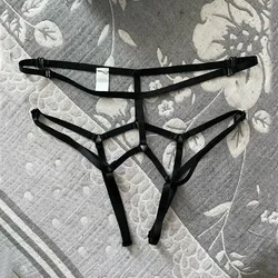 Lencería de vendaje Sexy para mujer, bragas de entrepierna abierta, tangas, ropa interior para mujer, Tanga femenino sin entrepierna, calzoncillos sexuales