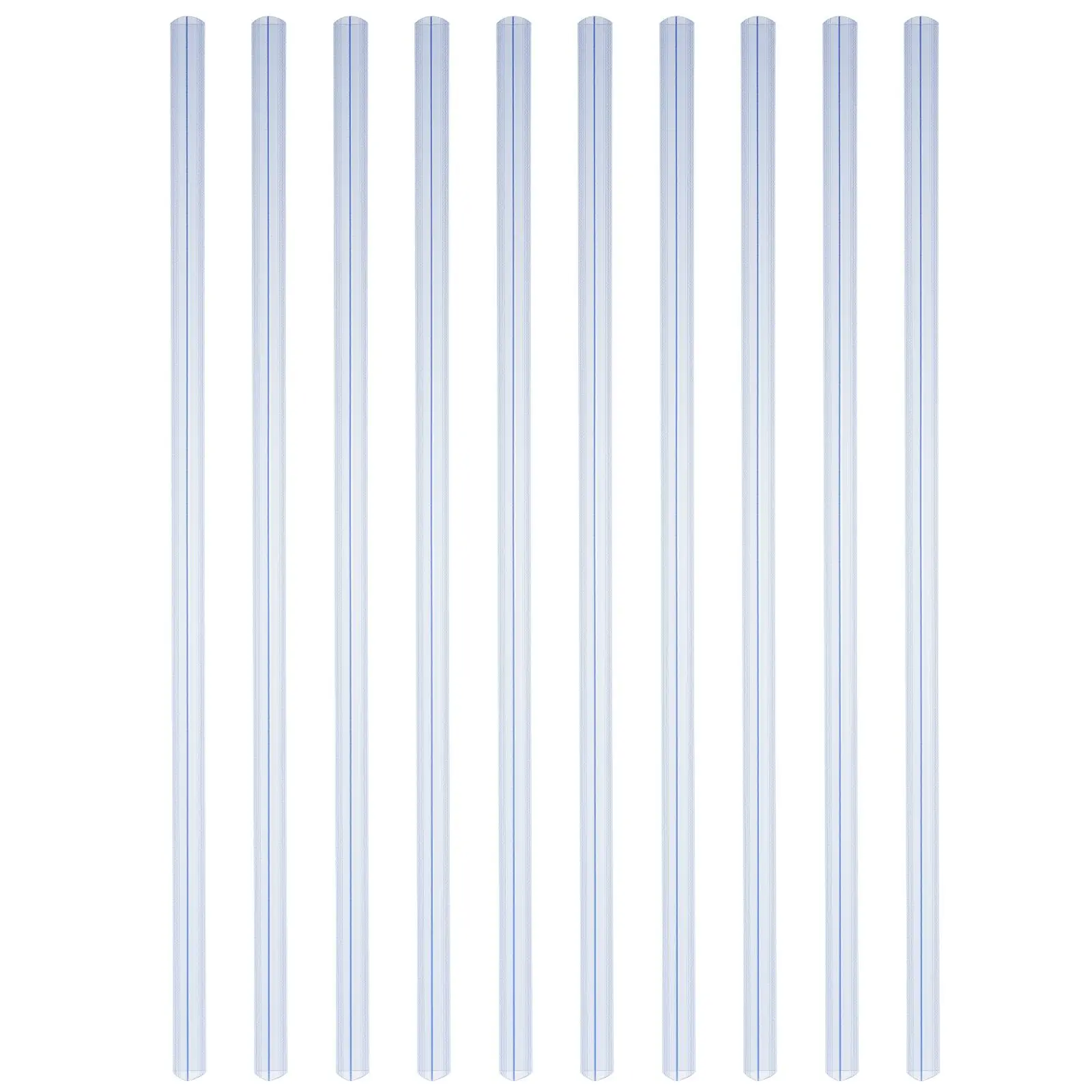 

10 Pcs The Paper Transparent Pull Rod Clip Clear Binders with Slide Bar Plastic Binding