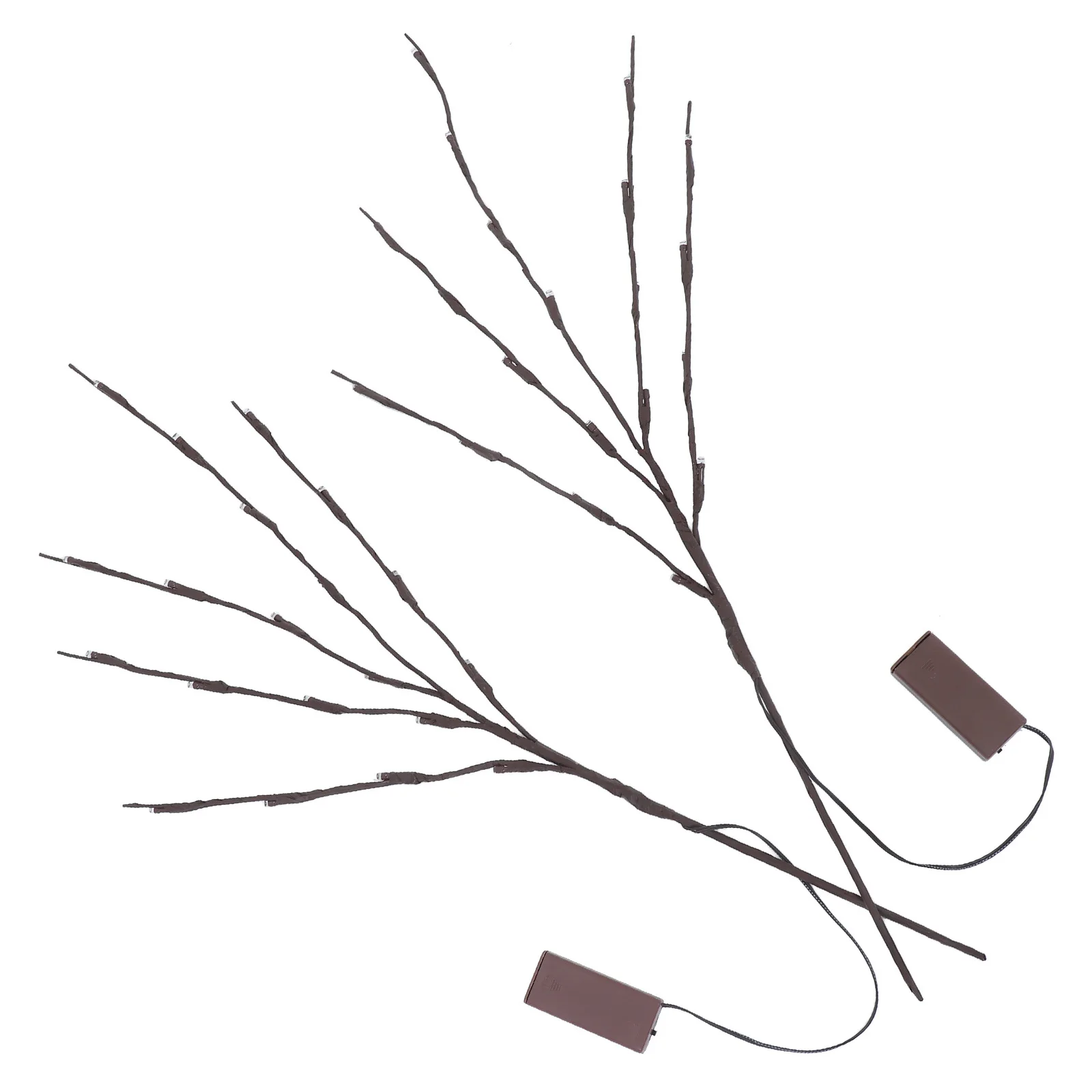 2 قطعة فروع شجرة محاكاة مصباح أبيض دافئ أبيض ديكور ضوء الليل لغرفة المعيشة المنزلية عيد الميلاد LED فروع الخفيفة