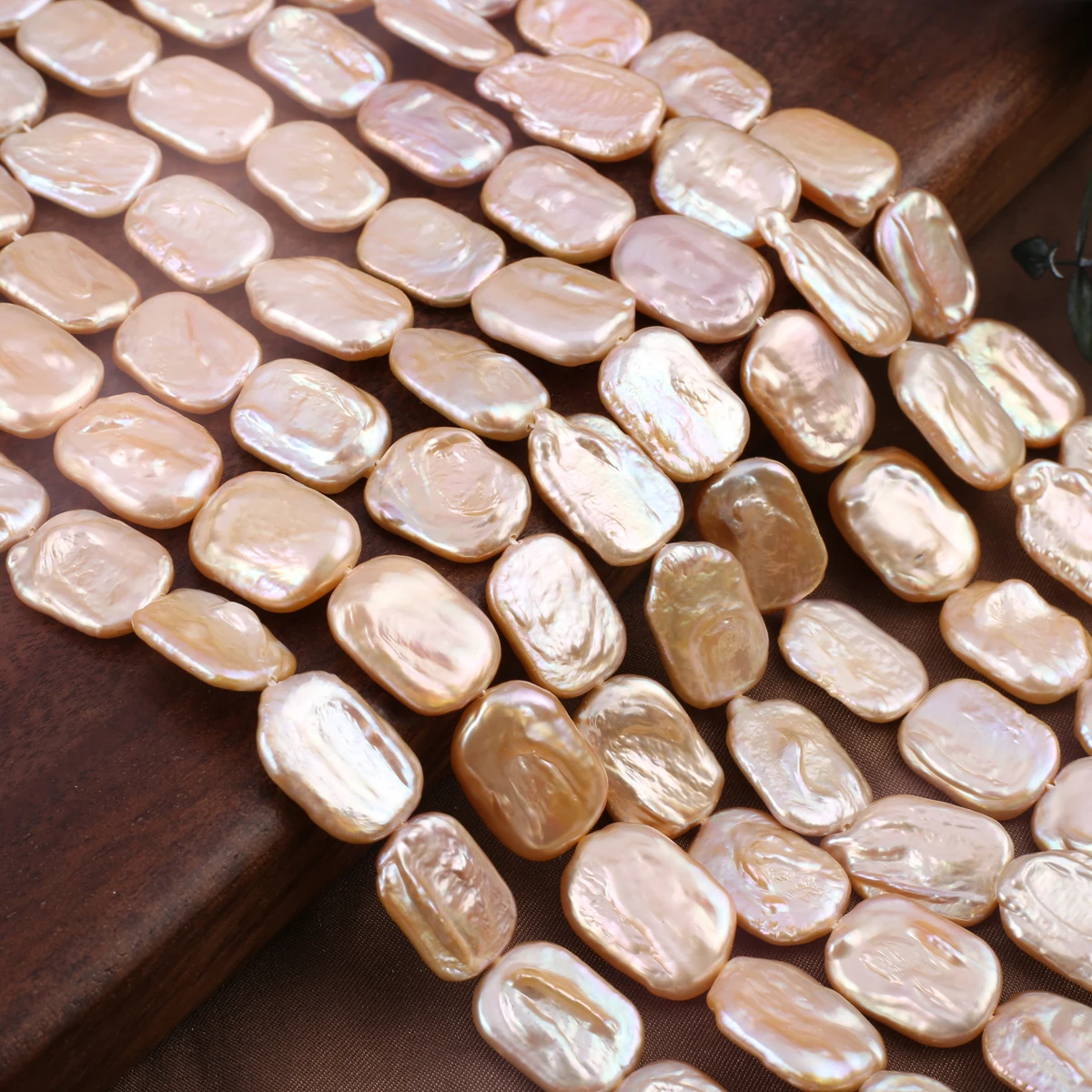 Natural Freshwater Pearl Baroque Beaded Yellow  Irregular Shape Loose Bead for Jewelry Making DIY Necklace Bracelet Accessories