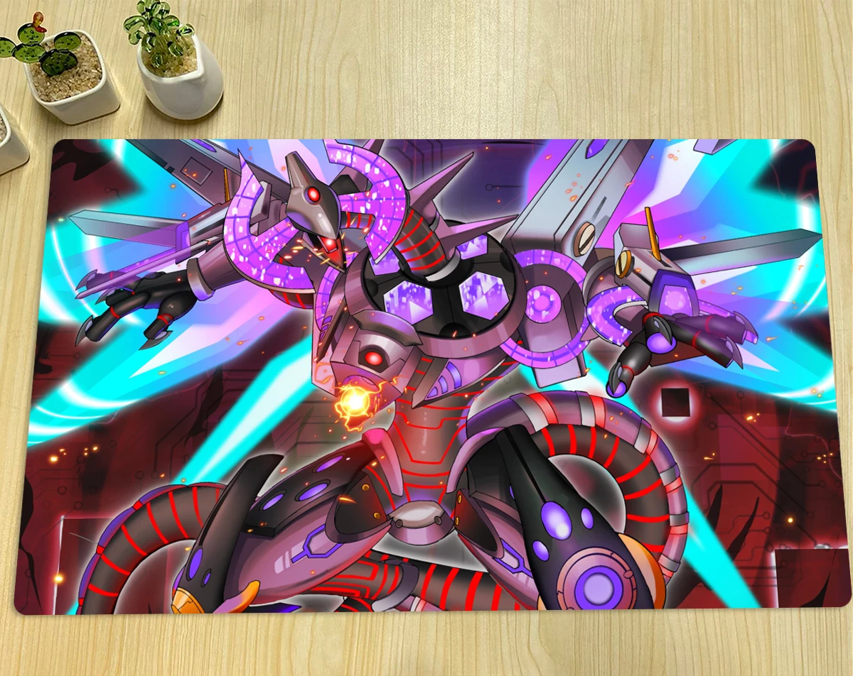 YuGiOh Playmat Firewall Dragon TCG CCG Mat Board Game Mat Trading Card Game Mat Rubber Mouse Pad Desk Mat Free Bag 600x350x2mm