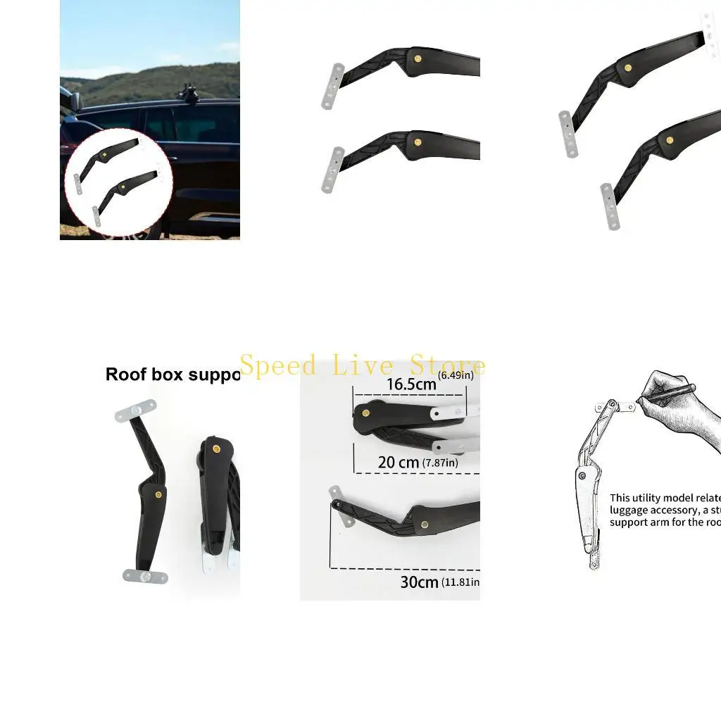 

547C Car Roof Box Lid Support Roof Box Lid Lifters 2pcs for Improved Load Management