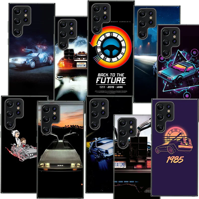 Back To The Future Clear Phone Case For Samsung Galaxy S21 S20 S23 FE S24 S22 Ultra Capa S10 S9 S8 Plus S10E Cover Shell Coque