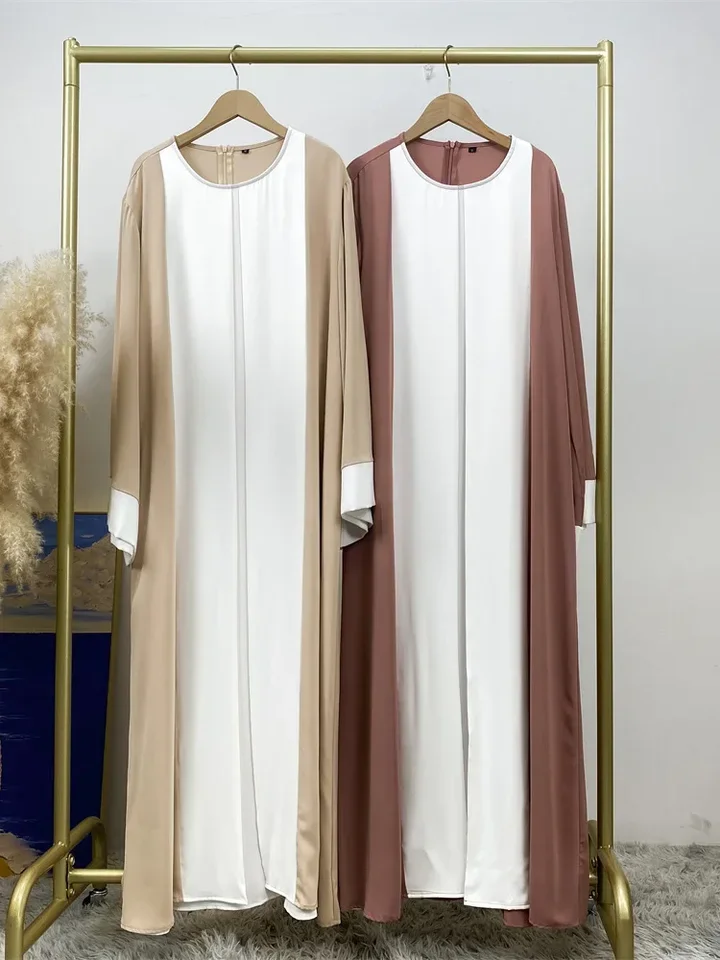 新デザイン ニダ ムスリム アバヤ ドバイ 高級婦人服 ベール付き イスラム モロッコ カフタン ブラック ラマダン 控えめなカジュアルウェア イード