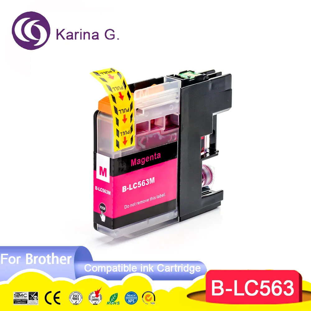 Compatible Ink Cartridge for LC563 LC563BK LC563C LC563M LC563Y Suit for brother MFC-J2310/J2510/J3520/J3720 Printer