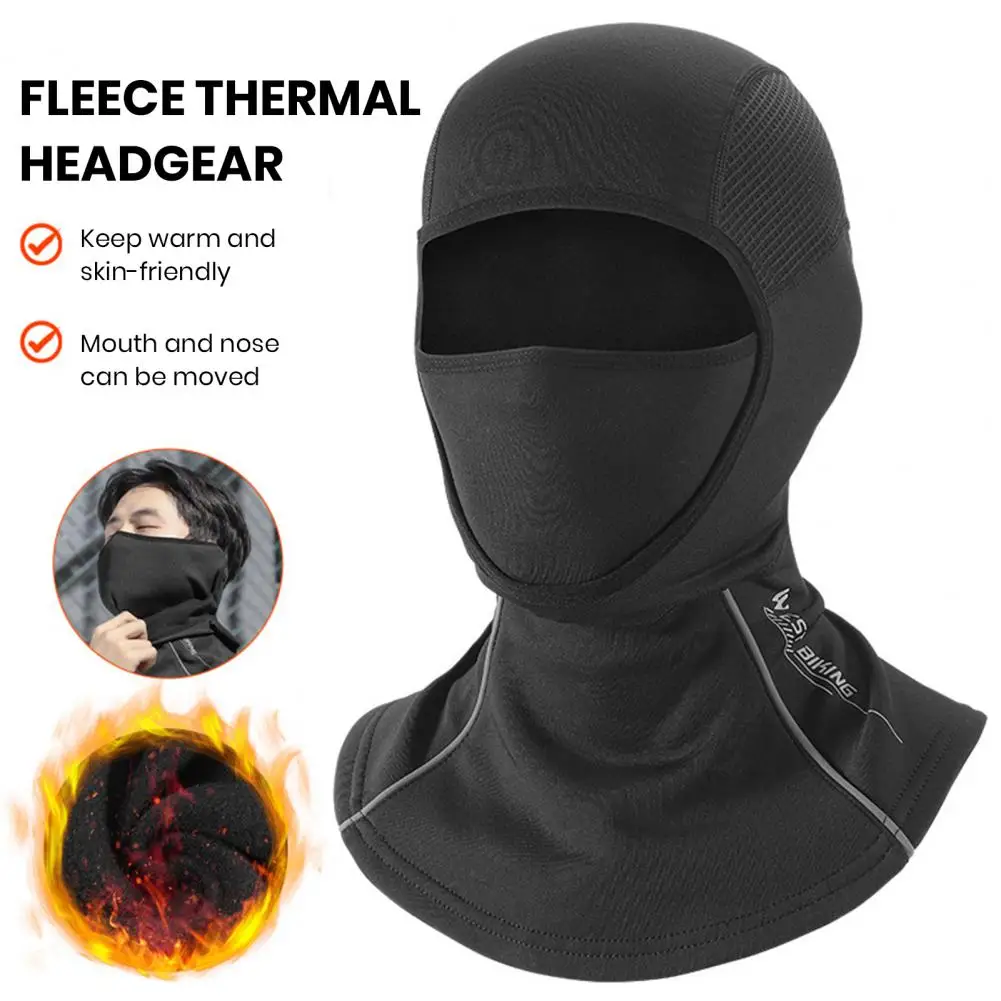 

Winter Warm Balaclava Hat Soft High Elastic Bike Helmet Liner Breathable Windproof Face Guard Neck Cover Cycling Headgear