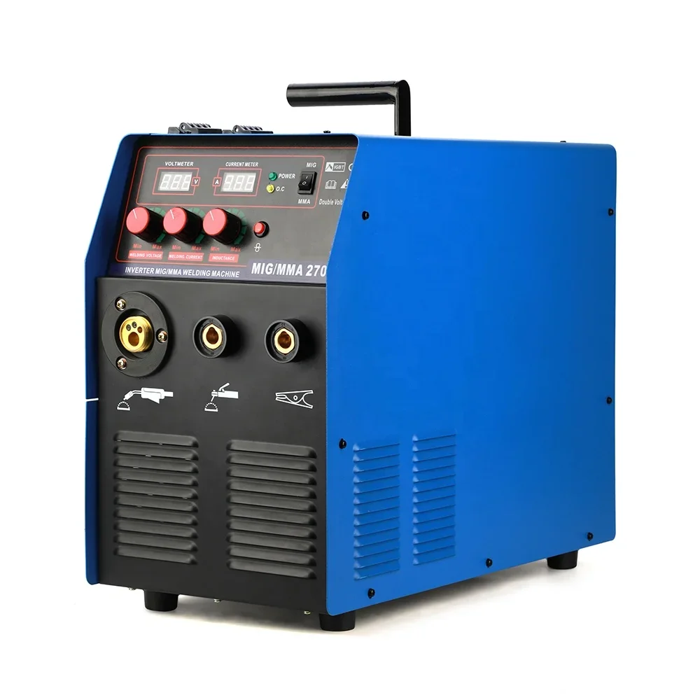 Wholesale MIG270 220V 380V Double Voltage 11.2KVA 270A Igbt Dc Welders Mig Tig Mma Welding Mig Machines