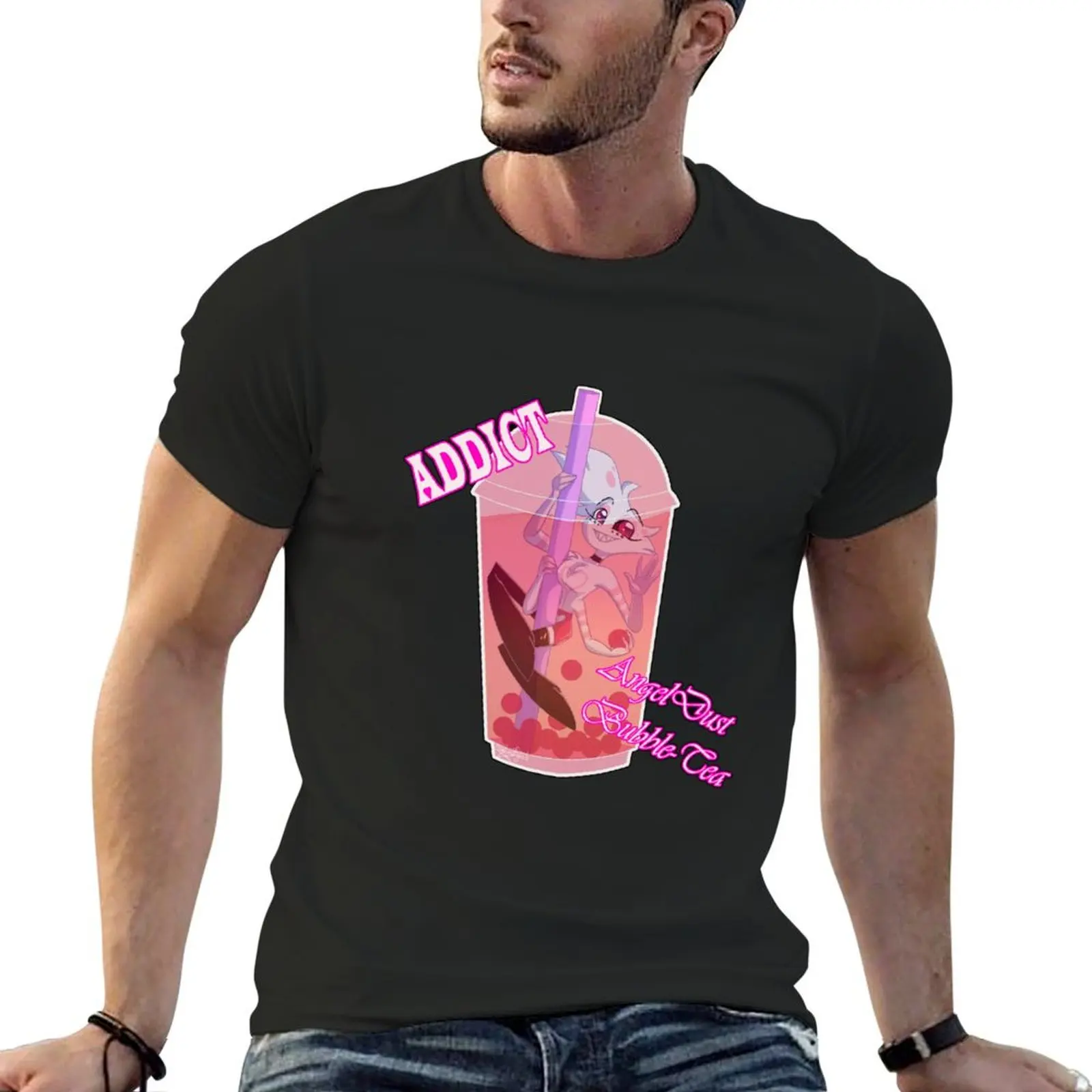

Bubble tea - Angeldust T-Shirt vintage clothes vintage anime shirt man t shirt luxury clothes men
