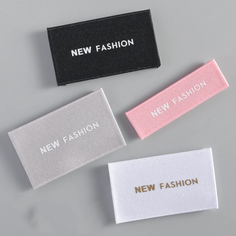 Personalized Organic Cotton Webbing Labels Custom Clothing Sewing Labels with Logo Or Text for Apparel And Fashion Accessories
