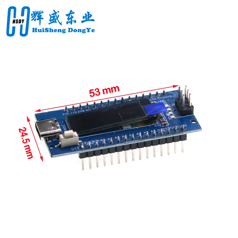 لوحة تطوير نانو V3.0 ATmega328P CH340C شاشة OLED بيضاء مقاس 0.91 بوصة 128*32 لـ Arduino Nano V3.0 MINI USB