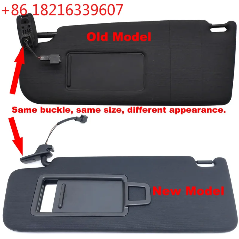 TAO For VW mk5 Golf 5 2005 -2011 For Golf 6 For Passat B6 B7  cc 2010-18 Sunvisor With Mirror Front visor car accesso