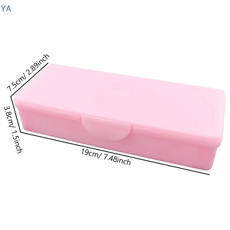 【SA】【SA】Double Layer Frosted Nail Storage Box Removable Tray Large Capacity For Home Manicure Salon Use Nail Tool Organizer Case