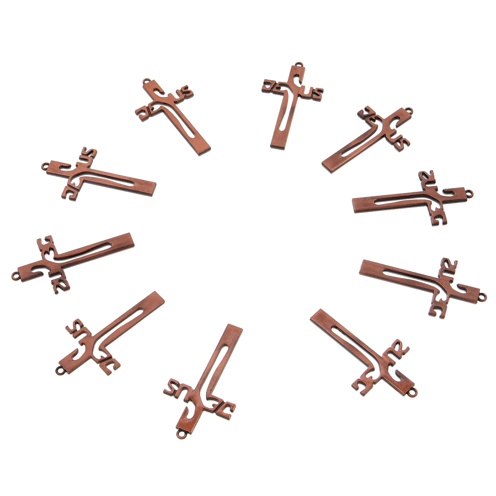 

10Pcs Cross Charm Pendants Vintage Style Metal Cross Charms for Necklace Earrings DIY Jewelry Crosses for Jewelry Making