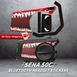Used For SENA 50C Motorcycle Earphone Colorful Decoration Decals Protection Stickers Multiple choices