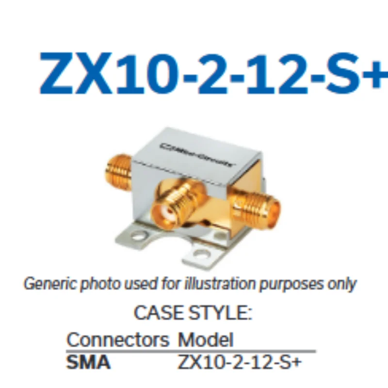 

Делитель мощности 1200 МГц от 1 до 2 SMA ZX10-2-12-S+