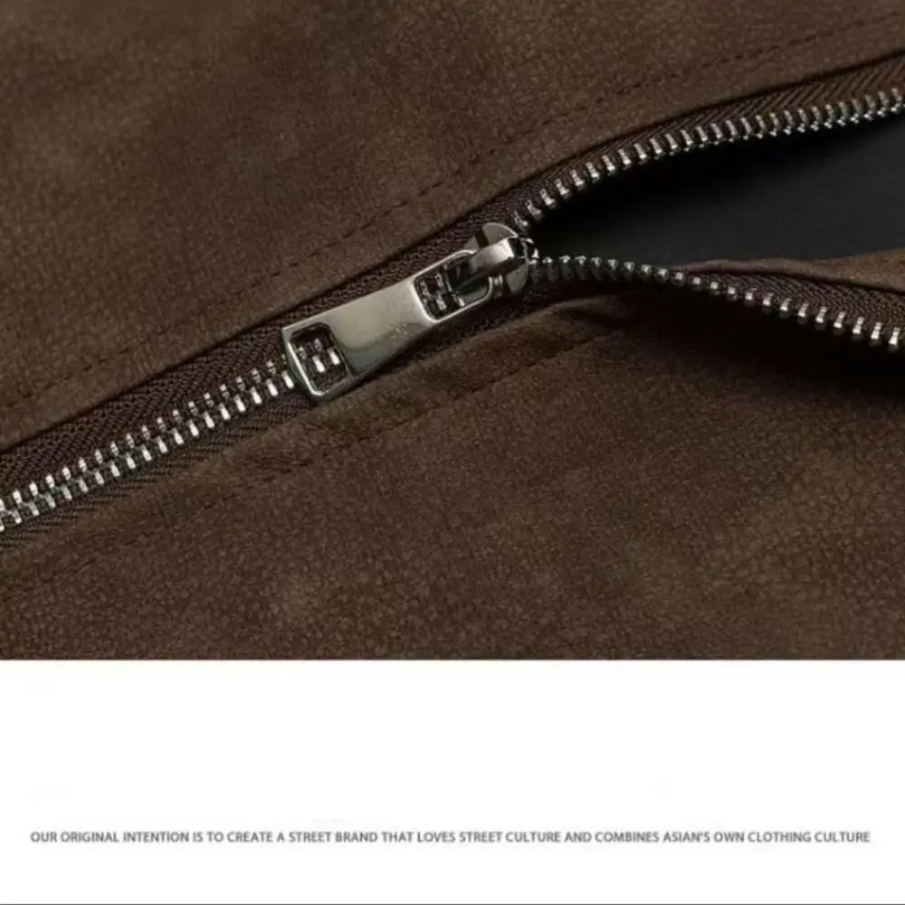 

Верхняя одежда Свободные мужские куртки Толстая однотонная куртка с отложным воротником Теплая летная куртка с длинными рукавами в американском стиле