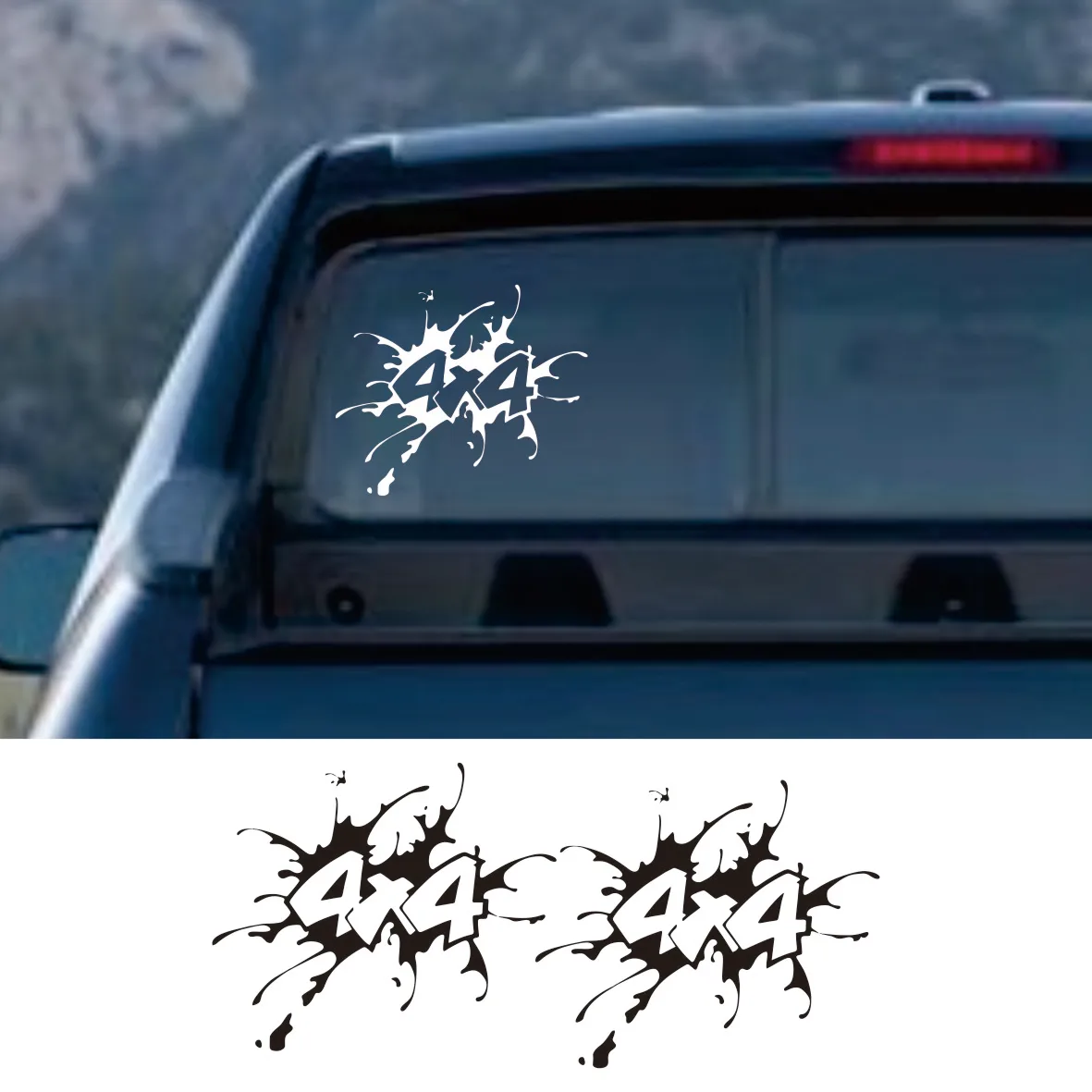 

Car 4X4 Sticker Pickup Off Road Splash Decor Decal Vinyl Cover For Ford F150 Ranger Isuzu Dmax Dodge Ram Auto Tuning Accessories