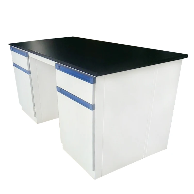 

Chemical laboratory console Central bench Laboratory side bench All-steel experimental table Steel and wood workbench