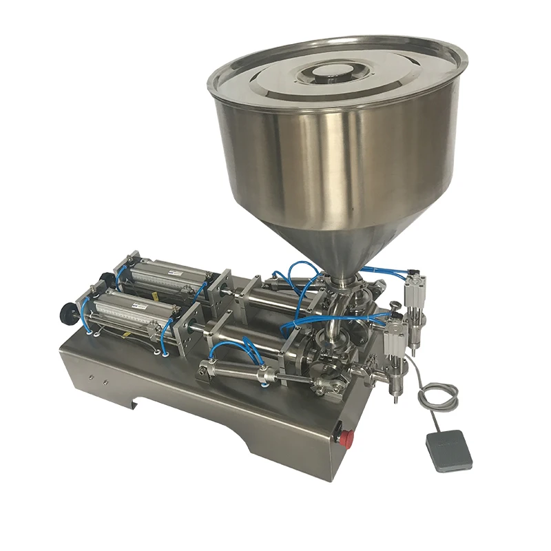 Horizontal Double-head Paste Piston Filling Machine/honey Filling Machine/cosmetics Sauce Quantitative Filling Machine