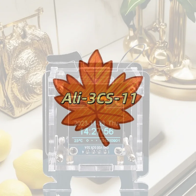 

ESP8266 WiFi Clock DIY Kit with 0.96" OLED - Enclosed IoT Soldering Project for Home & Office