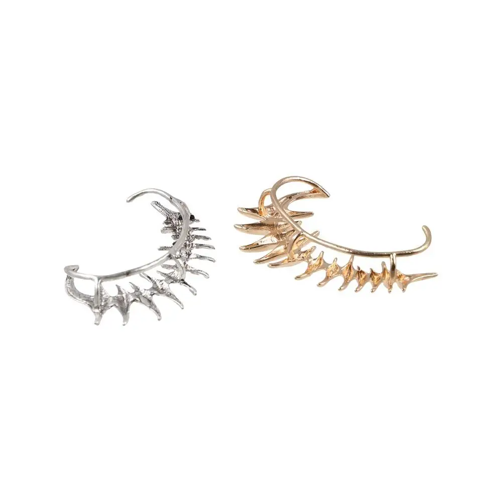 Vintage Bones Shape Exaggerate Ear Cuff Jewelry Accessories Korean Style Punk Ear Cuff Earrings Cool Ear Clip Party