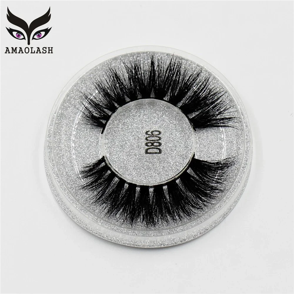 AMAOLASH Mink Eyelashes Cross หนา 3D Mink Lashes ความโหดร้ายฟรีขนตาปลอมธรรมชาติ Handmade High Volume Eyelashes 13 รูปแบบ