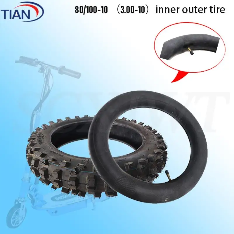 80/100-10 3.00-10 Inner and Outer Tires Suitable for Off-Road Racing Tomik SSR SDG GY6 Scooter