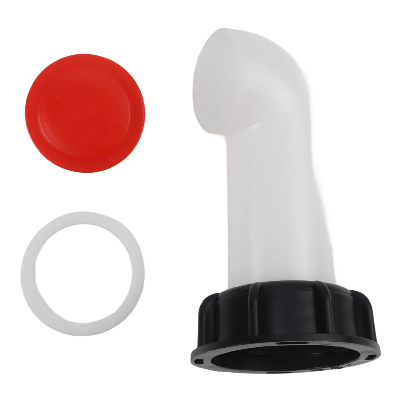 90 Elbow Drain Hose 2-inch Diameter Plastic Flow Guide Tube For Irrigation Black And White Colors Compact Size