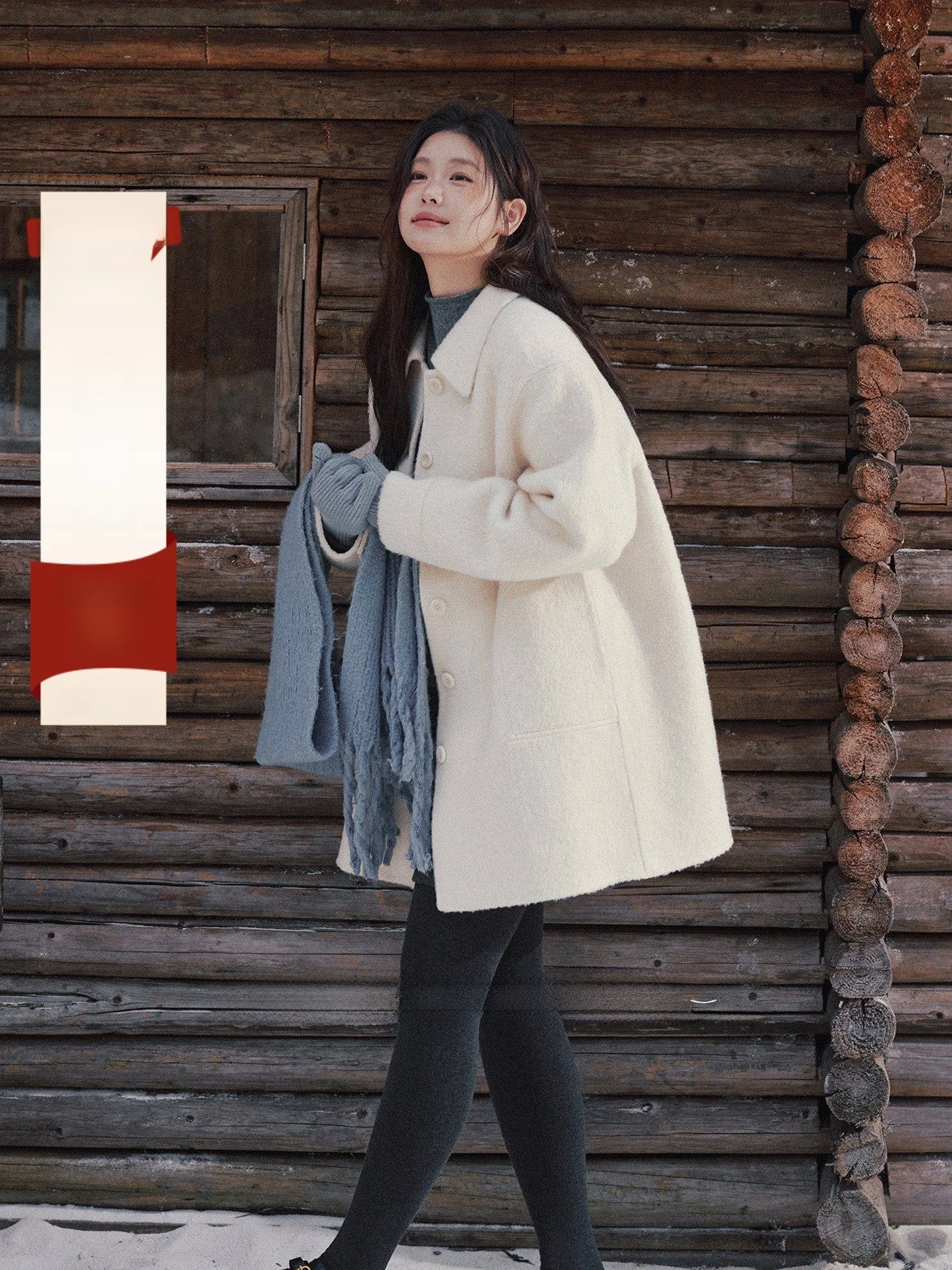 

Шерстяное пальто ALINDM больших размеров, женское двустороннее шерстяное пальто, зимняя верхняя одежда, удобный крой, повседневный стиль