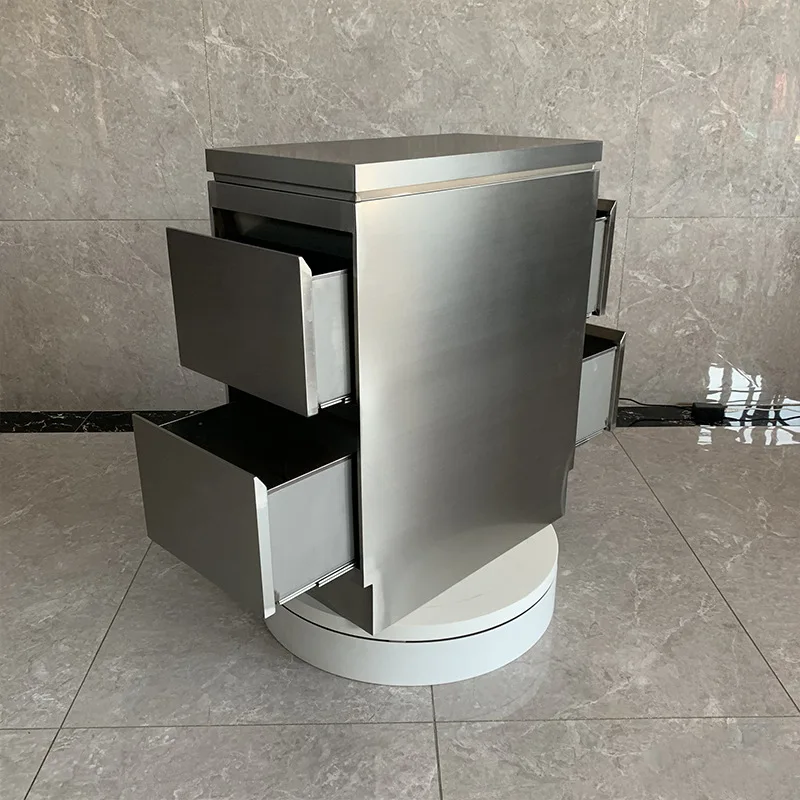 Tool Cabinet Stainless Steel Hair Tool Cabinet Hair Salon Tool Locker with Drawer