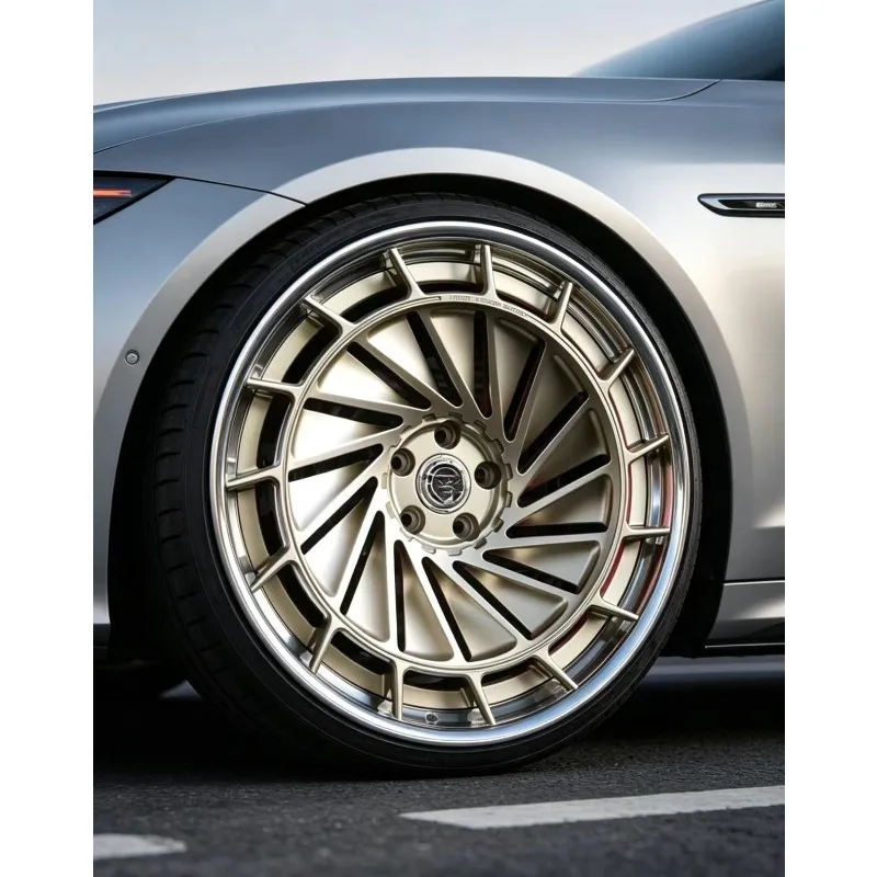 【2026】Glossy Silver Polishing Finish 5x130 5x114.3 18 19 21 22 24 Inch Wide-spoke Forged Wheels For BMW 7 Series Mercedes-Benz