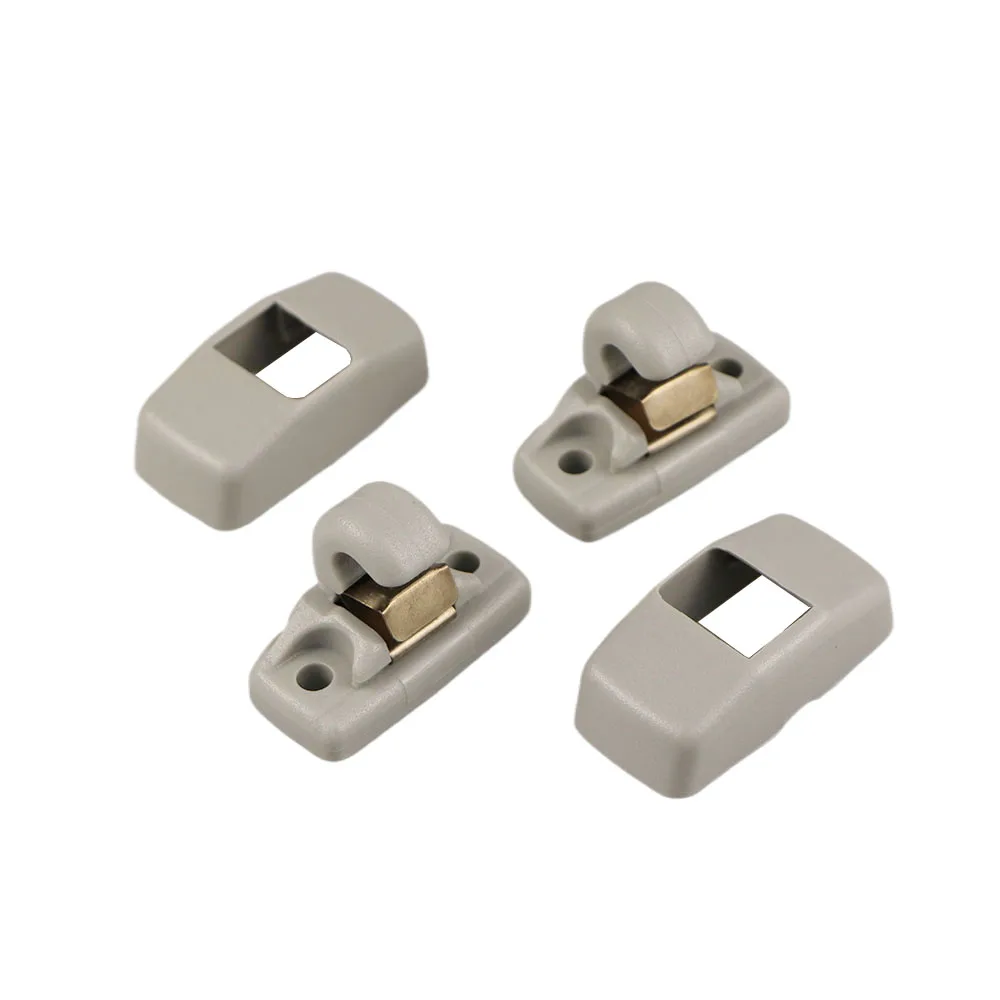 

3B0857561B Grey 2Pcs Sun Visor Clip Hook Holder For VW Amarok Beetle Bora Caddy Eos Golf Passat Polo Touran Fabia 3B0857563