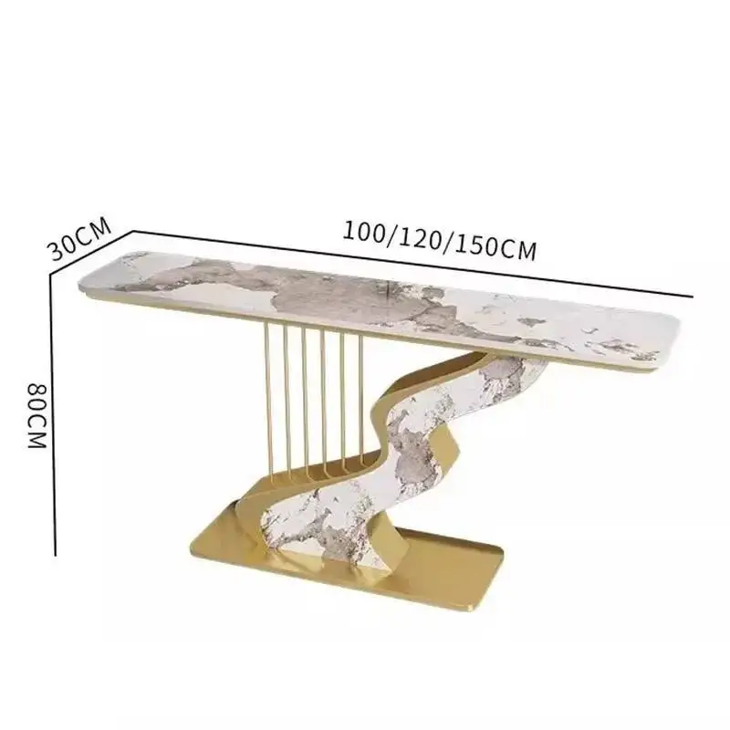 

Console Vintage Midcentry Table Modern Metal Lobby Nordic Console Table Hallway Entrance Wohnzimmer Tisch Living Room Furniture