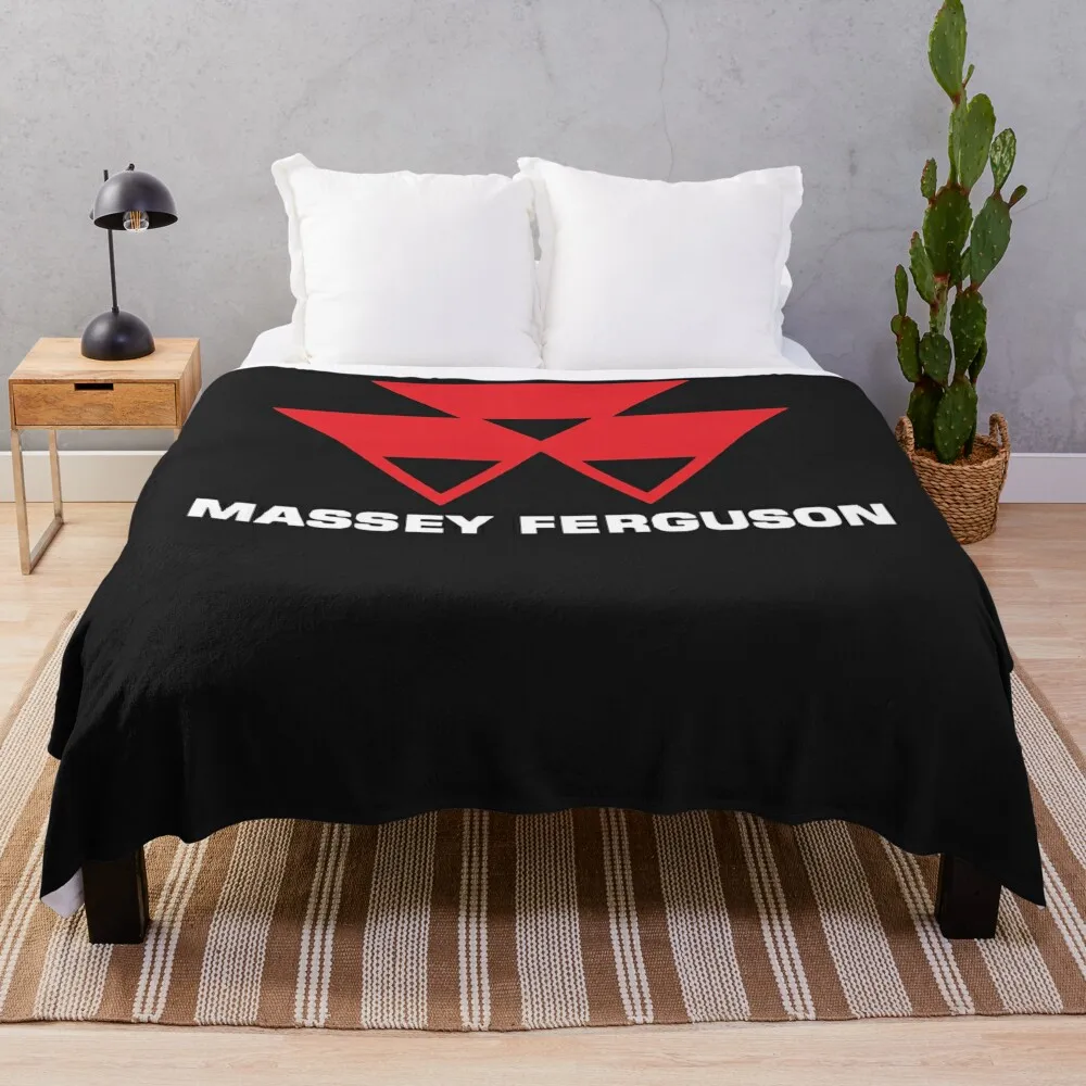 Best seller massey ferguson logo merchandise Throw Blanket Soft Plush Plaid Fashion Sofas Multi-Purpose Blankets