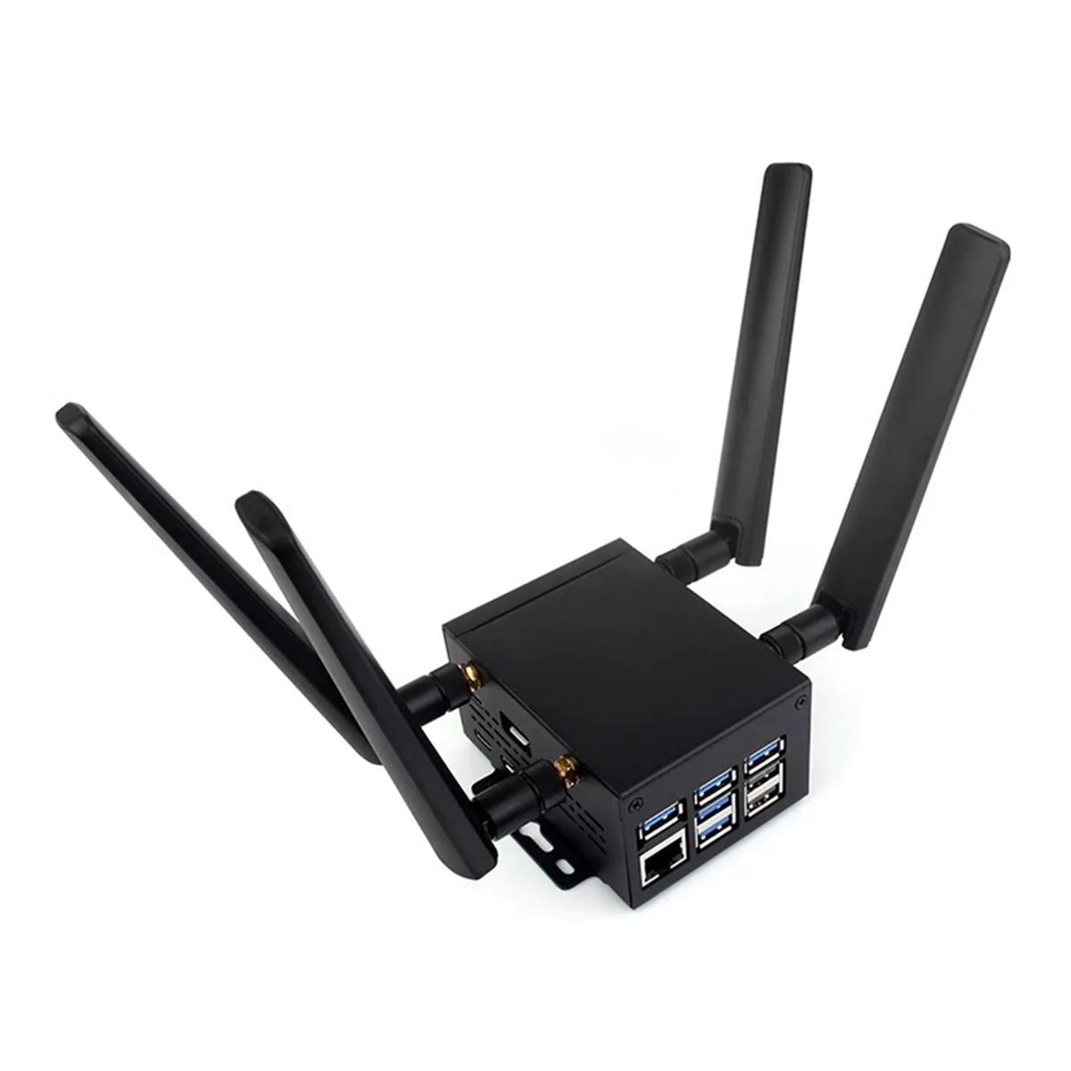 لراسبيري Pi5/5B حافظة مساحة كبيرة من الدرجة الصناعية D للوحة توسيع قبعة PCle/PoE للمبرد النشط