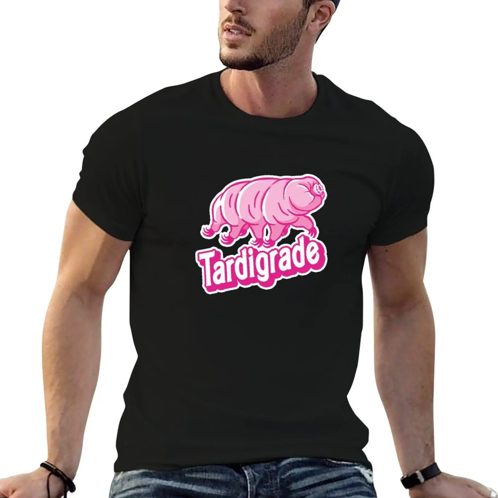 

Pink Tardigrade T-Shirt t shirts for man pack white black cotton t-shirt plain for man package anime tshirt T-Shirt