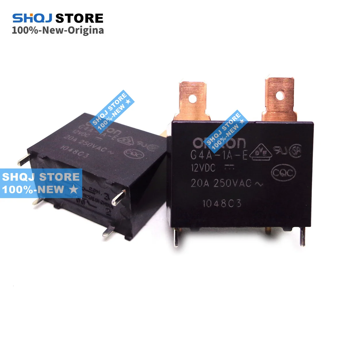 SHQJ STORE 100%-NEW 5PCS G4A-1A-E G4A-1A-PE 12VDC 24VDC 3VDC 20A 4PIN RELAY Original