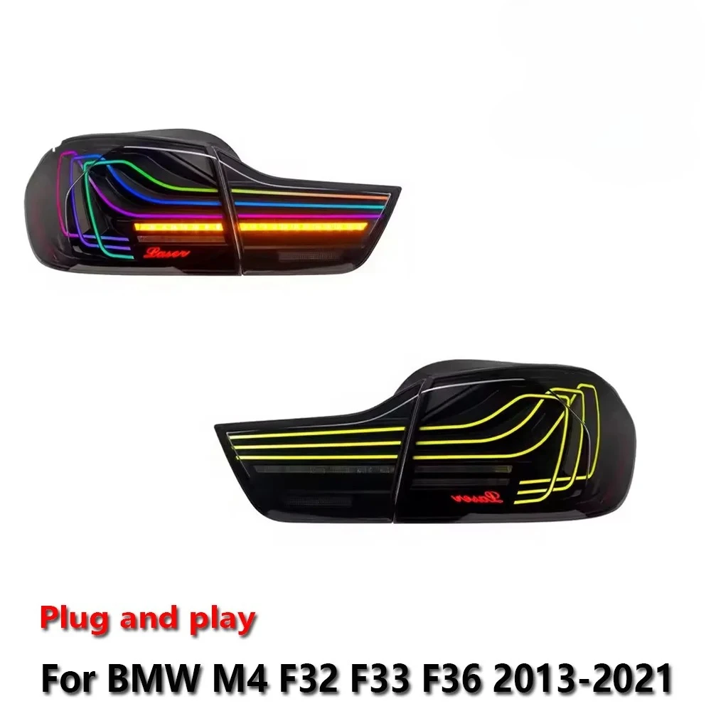 

Car LED Tail Light Assemblies For BMW M4 F32 F33 F36 2013-2021 RGB Fog DRL Brake Turn Signal Lamp Plug And Play