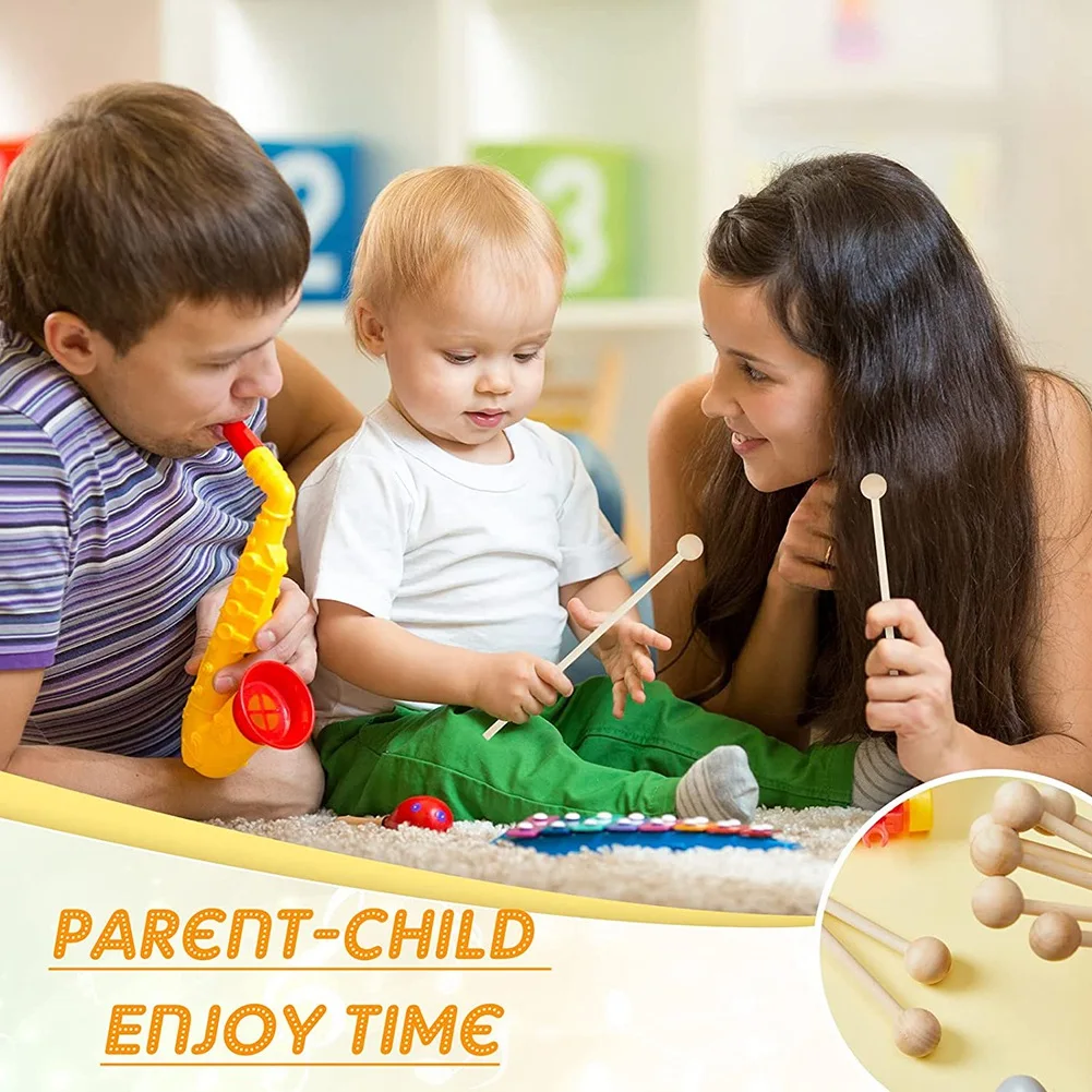 bacchetta 20 pezzi Bacchette in legno Percussioni Glockenspiel Bacchette per xilofono Bacchette in legno Piccole bacchette musicali Carillon, 8,2 pollici