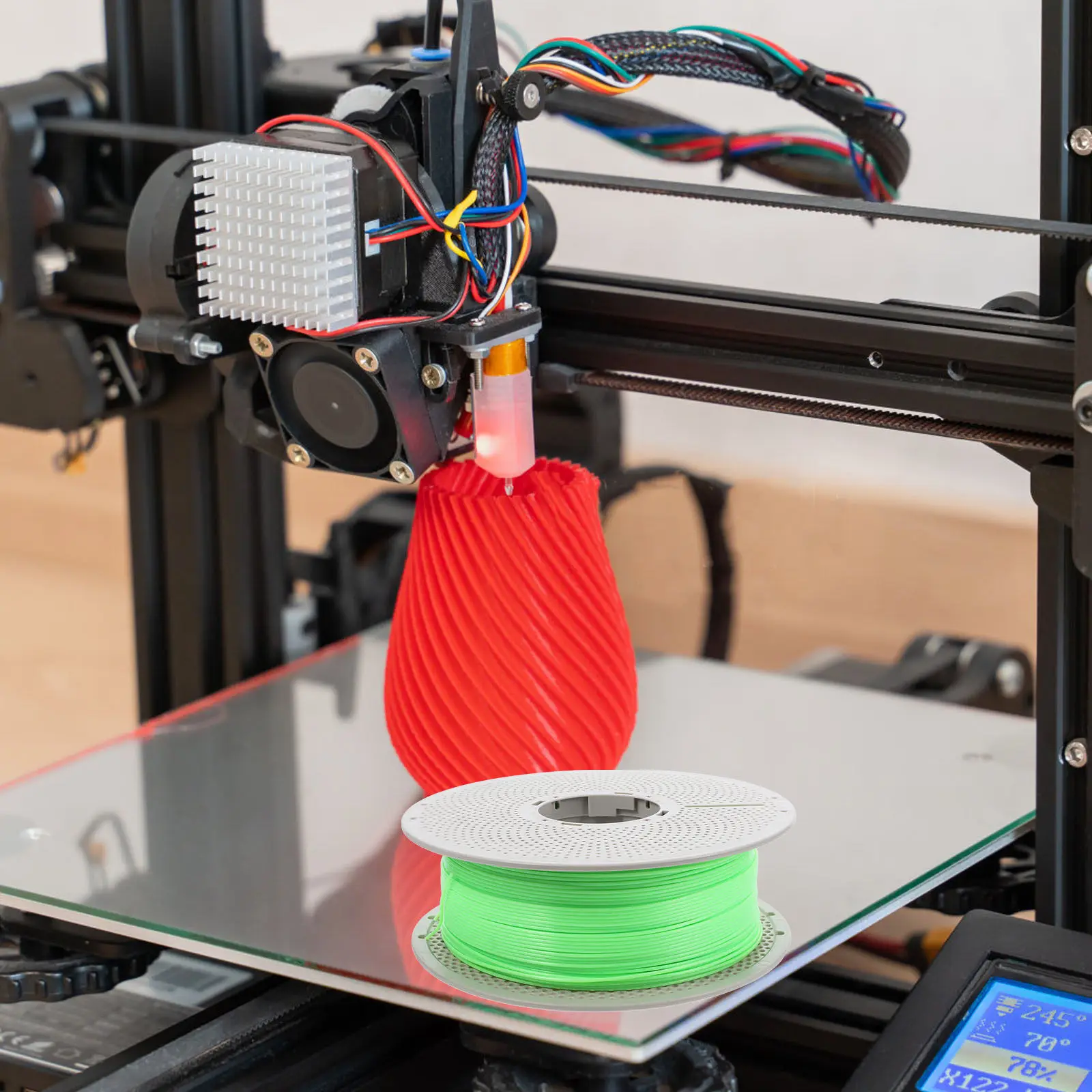 

Светящаяся в темноте зеленая нить для 3D-принтера, светящийся PETG-филамент для творческих проектов 3D-печати