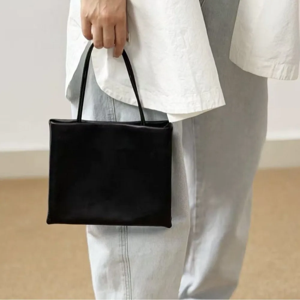 

Handbag Sheepskin Small Square Bag Minimalist Slack Bag Portable Shoulder Unique Texture Fashion Simple Casual Daily Premium
