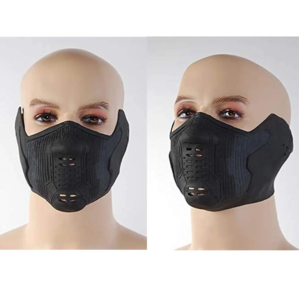 버키 바인스 바이오닉 암 슬리브 장갑 마스크 무비 볼츠 오브 썬더 코스프레 판타지 의상 변장 액세서리 성인 남성 소품