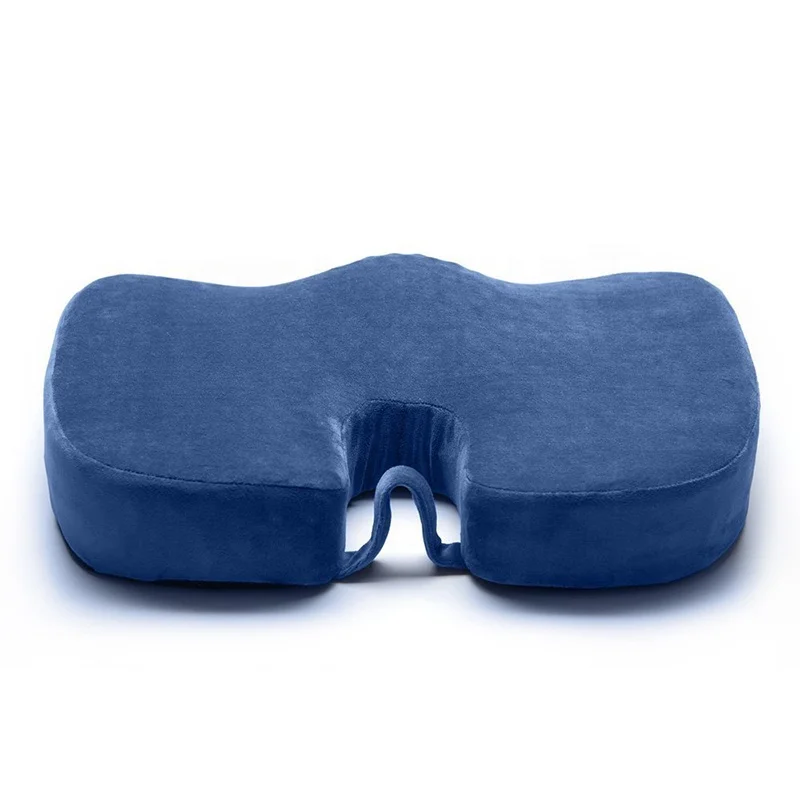 Velboa U-Shape Seat Cushion Travel Chair Breathable Memory Foam Coccyx Buttock Hemorrhoid Relief Lumbar Pillows Seat Cushions