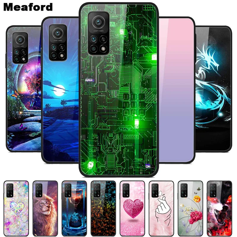 

For Xiaomi Redmi Note 11 Case 11Pro 5G Tempered Glass Luxury Hard Back Cover For Xiaomi Redmi Note 11s Case Note11 Pro 5G Coque