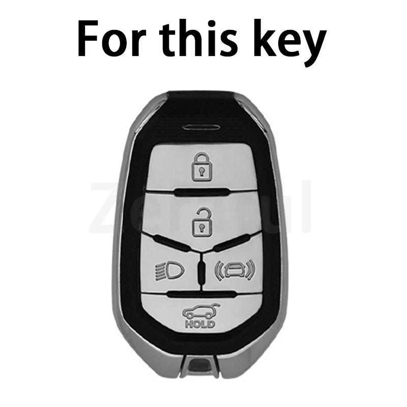 TPU Car Remote Shell Fob Holder Key Case Cover For Ssangyong Rexton Y400 Y450 G4 2021 2022 Keyless Protector Accessories